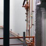 Diesel fuel pipe work and emergency hand pump