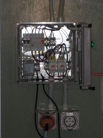 NSW TAFE & School Welding Bay Outlet Control Panel ... electric outlet wiring 