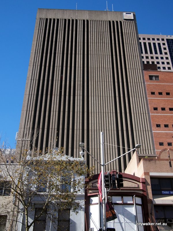 Telstra telephone exchange building in Sydney which was the site for a generator upgrade project carried out by Ryan Wilks