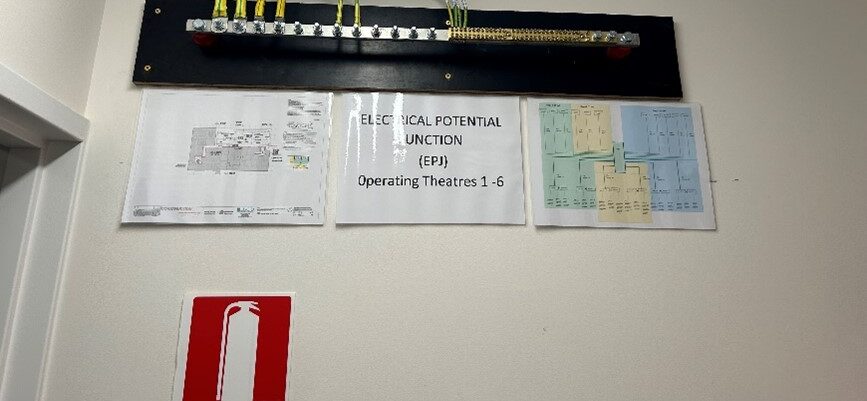 Main Equipotential Junction for Operating Theatres 1-6 as per AS/NZS 3003:2018