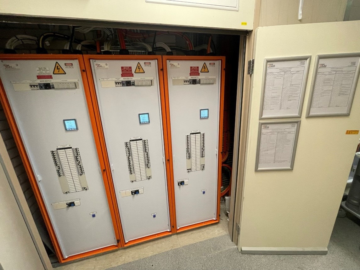 Upgraded common area distribution boards & new Operating Theatres 5&6 distribution board.